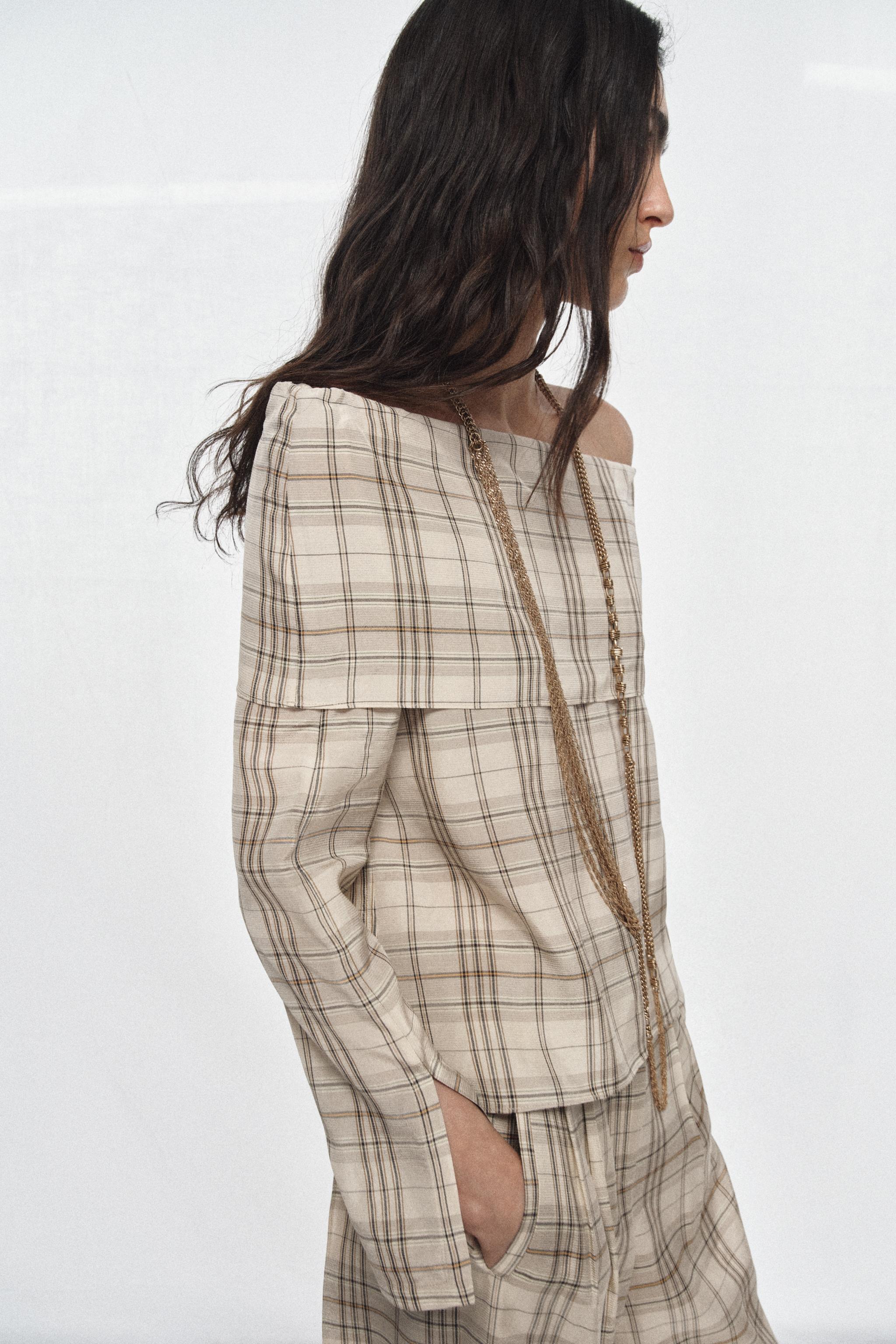 ZW COLLECTION PLAID TOP